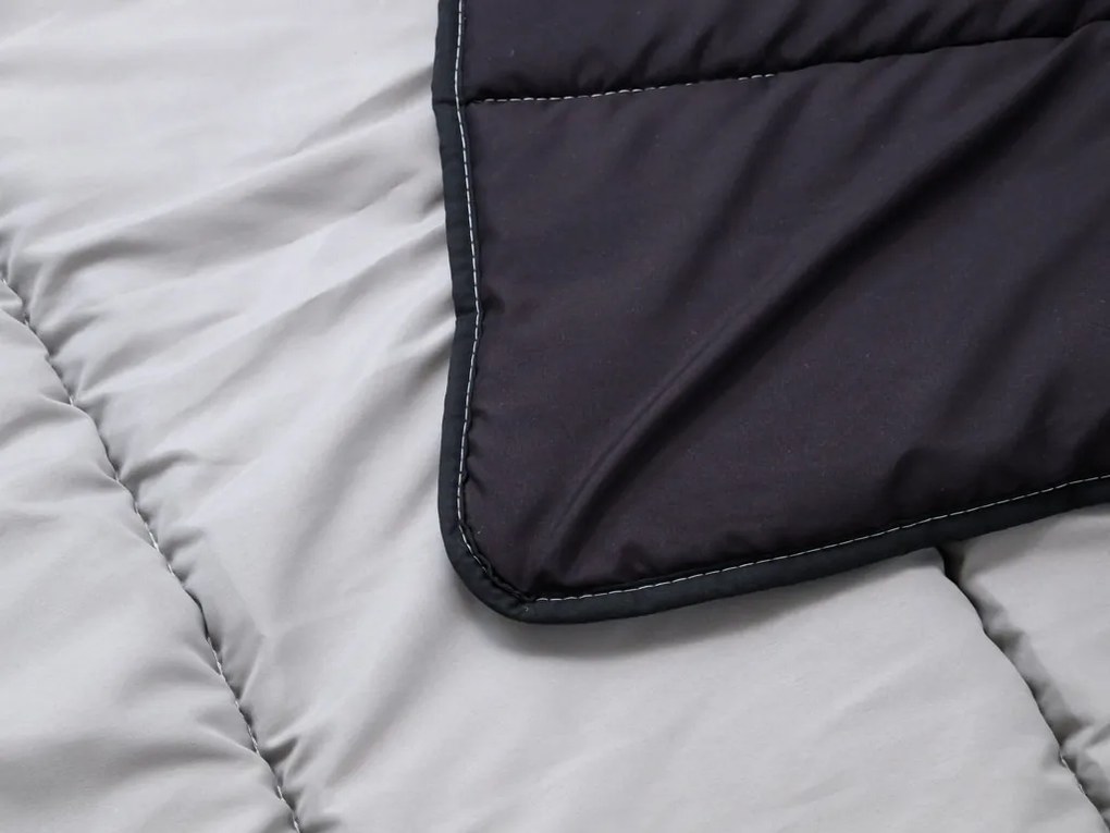 Pilota 4 anotimpuri 140x200 cm din fibra goala, neagra