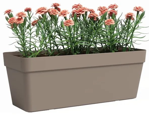 Jardinieră din plastic reciclat cu sistem de auto-irigare 50 cm Capri – Artevasi