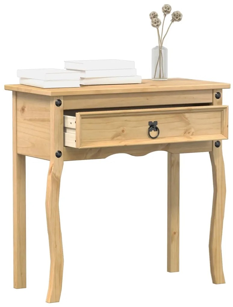 vidaXL Măsuță consolă Corona, 73x35x73 cm, lemn masiv de pin