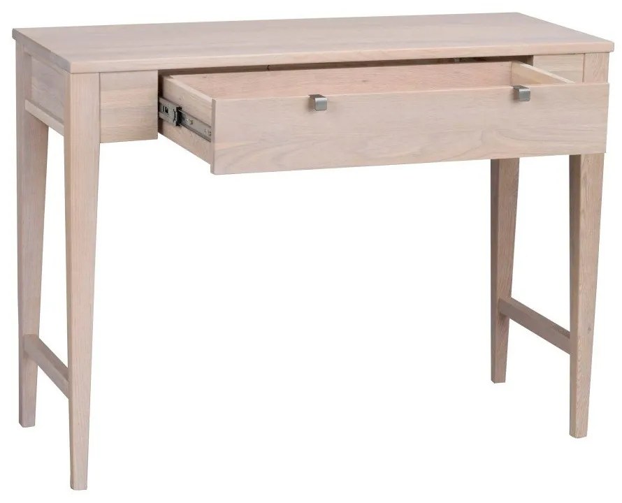 Masă consolă din lemn de stejar, Rowico Fulla, mat