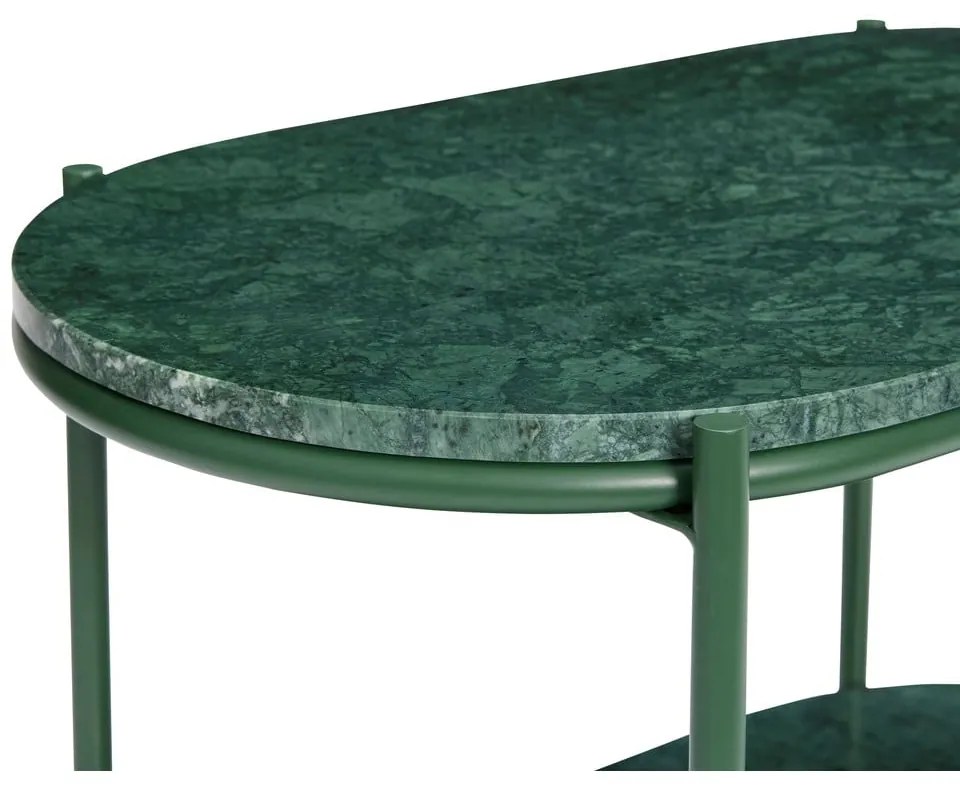 Măsuță de cafea verde-închis din marmură 34x58 cm Nusa – Hübsch