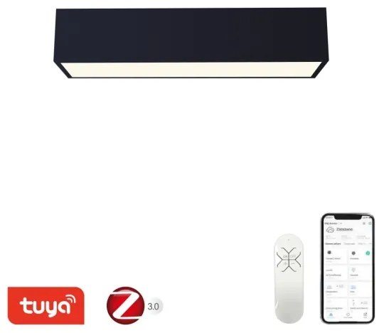 Plafonieră LED dimabilă CANTO 34W/230V negru Tuya Immax NEO 07074-60 + telecomandă