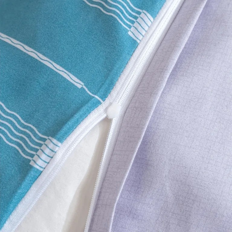 Lenjerie de pat microflanel STRIPELLE albastru Dimensiune lenjerie de pat: 2 buc 70 x 90 cm | 200 x 220 cm