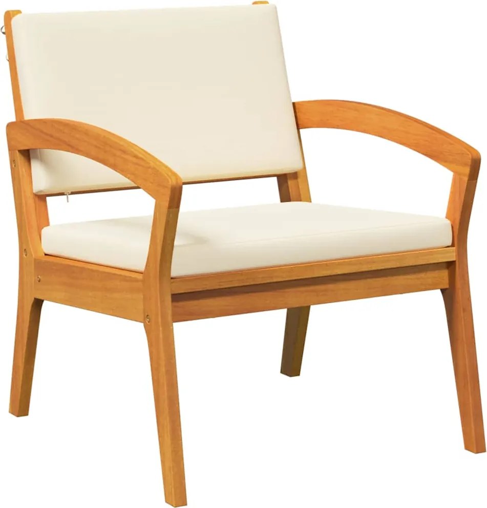 vidaXL Scaun pentru Grădină 2 pcs Ulei Natural Lemn Solid de Acacia