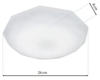 Plafonieră HEX LED/12W/230V