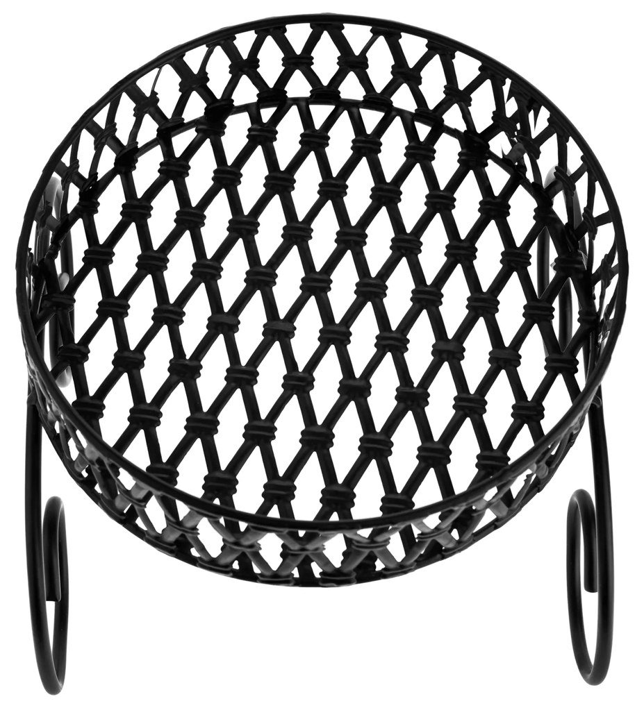 Suport pentru flori, metal, negru, RABIO