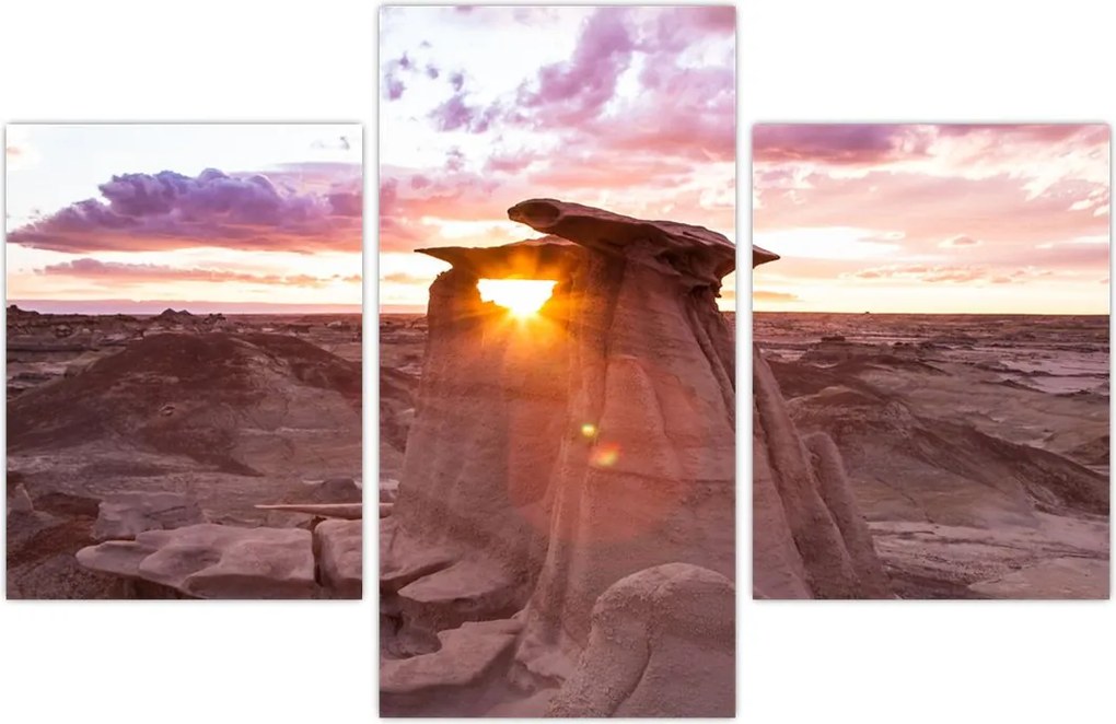 Tablou - Apus de soare în deșert (90x60 cm)