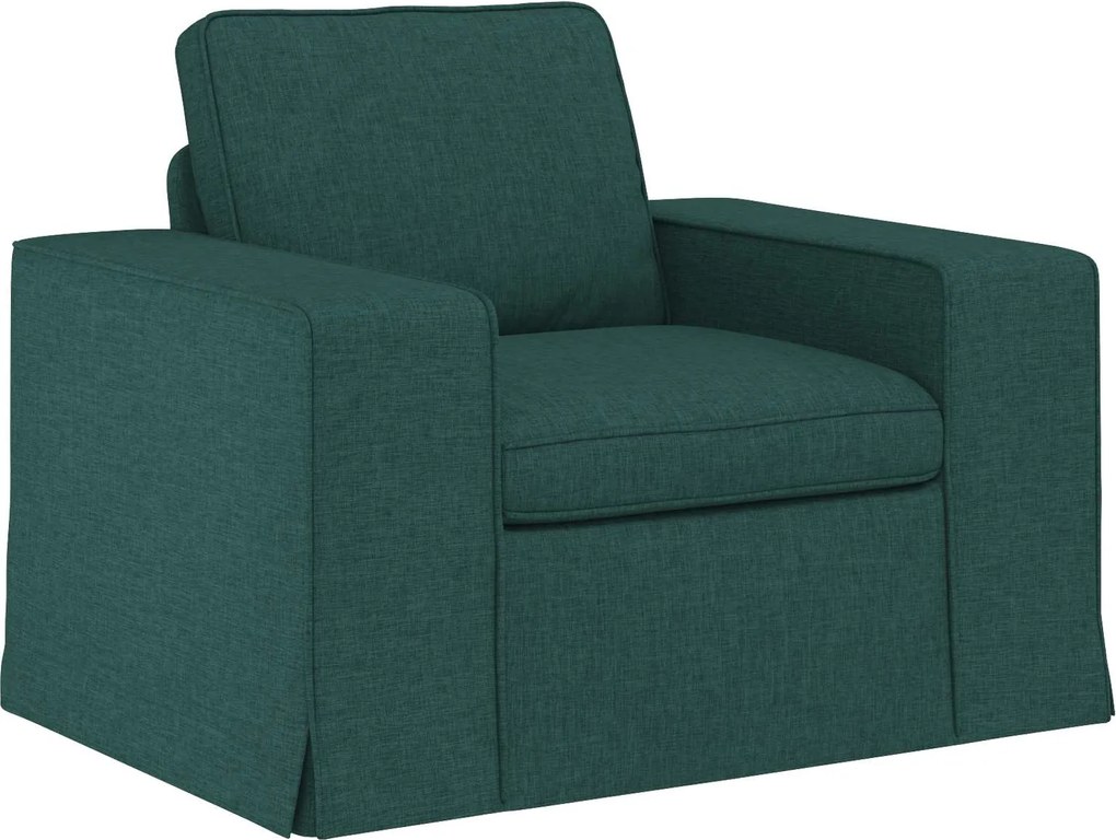 vidaXL Canapea Verde închis 103 x 80 x 82 cm țesătură