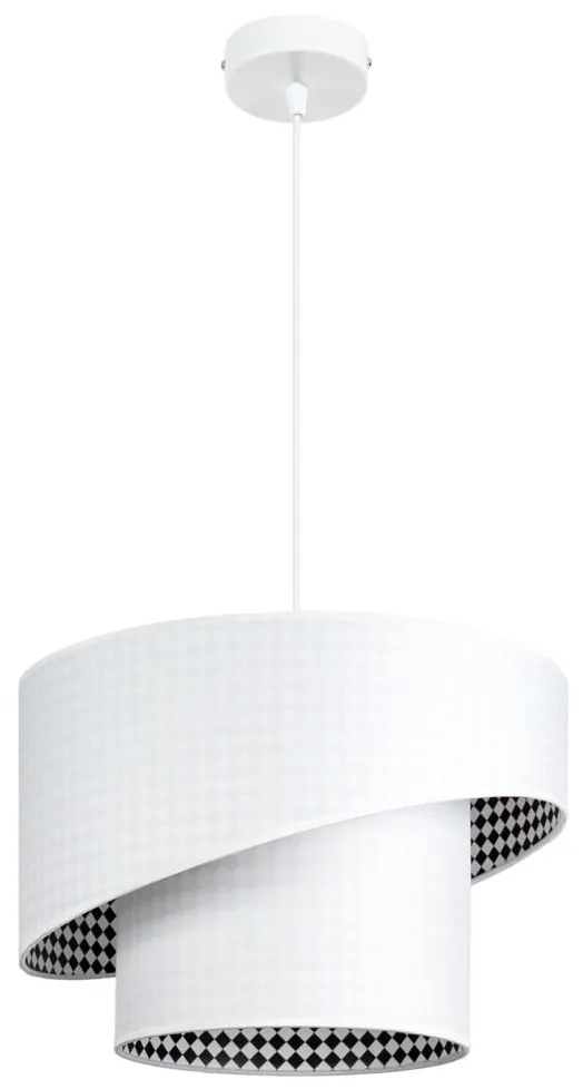 Lustră pe cablu LORI 1×E27/60W/230V albă