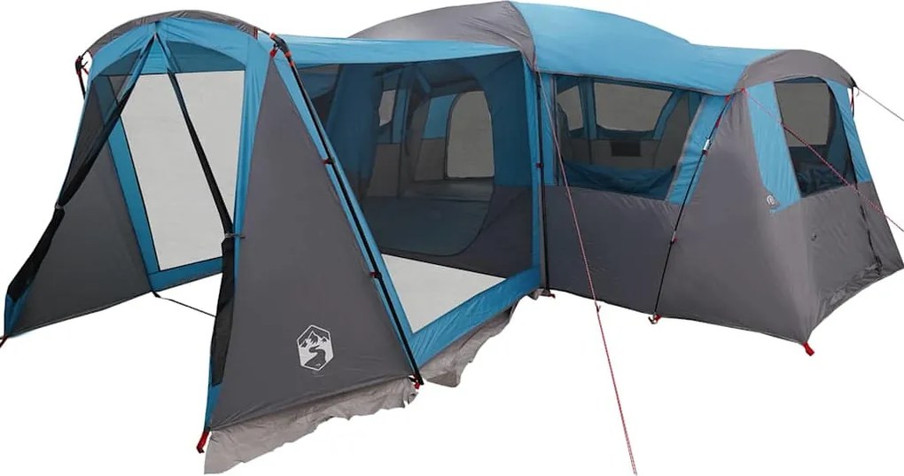 vidaXL Familia Corturilor 20-Persoana cu acoperiș Albastru și Gri