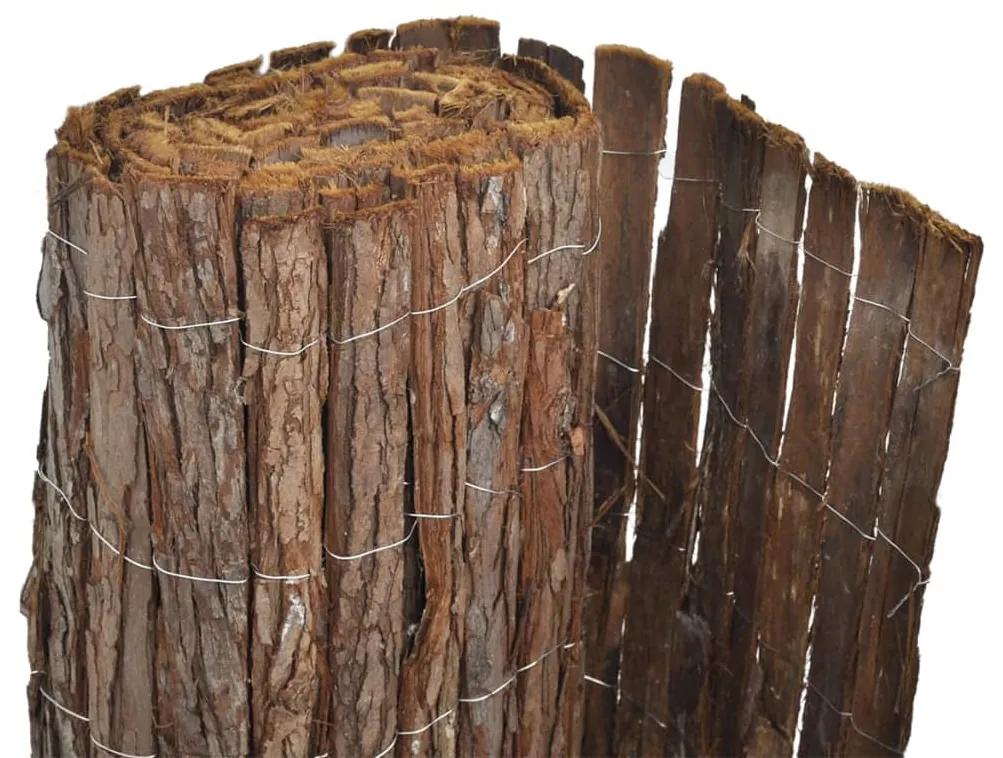 Gard din scoarta de copac, 400 x 125 cm 1, 400 x 125 cm