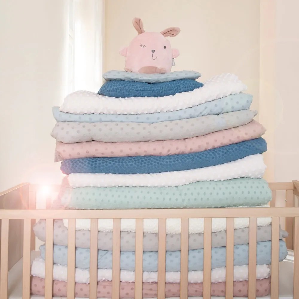 Apărătoare pentru pătuț bej din amestec de bumbac 170 cm Frosty Almond – Roba