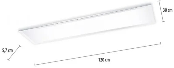 Panou LED dimabil aplicat FLAG LED/35W/230V Paul Neuhaus 8112-17