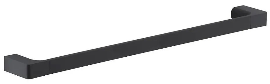 Suport de perete pentru prosoape Gedy PIRENEI 6,6x60 cm negru mat