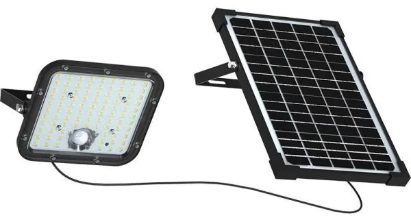 Proiector solar LED cu senzor LED/30W/6,4V 6400K