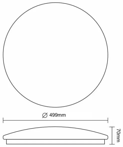 Plafonieră LED OPAL LED/48W/230V 3000-6500K + telecomandă