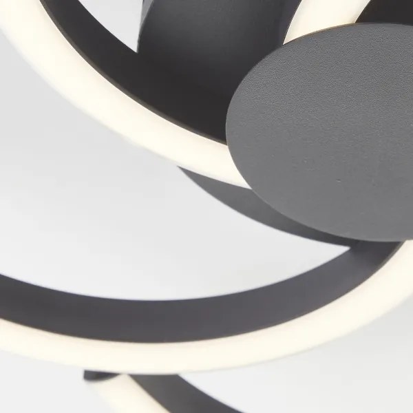 Plafonieră LED Brilliant FICO LED/22W/230V d. 34 cm negru