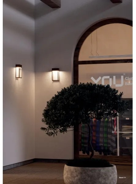 Redo 90603 - Aplică de perete LED STAND pentru exterior, 20 W, 230 V, IP65, antracit