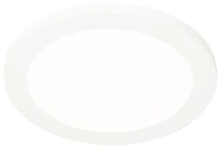 Plafoniera albă 22,5 cm cu LED inclus, cu dimmer în 3 trepte, IP44 - Steve