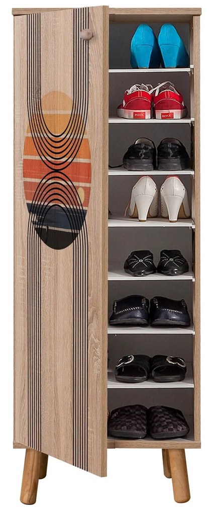 Pantofar Beside 7 (stejar sonoma) . 1094621