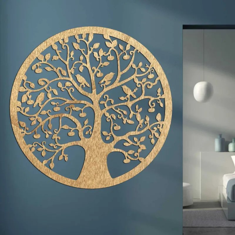 SENTOP | Copac circular al vieții din lemn pe perete | ARBOR