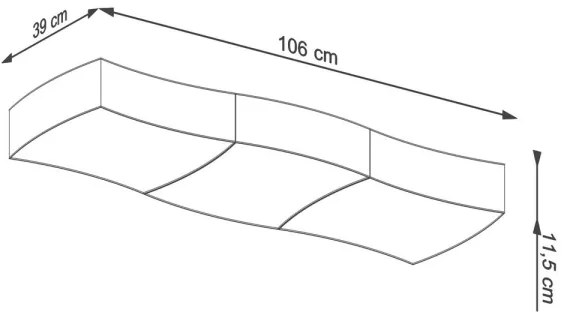 Plafonieră SQUARE 6xE27/60W/230V albă Sollux SL.1055