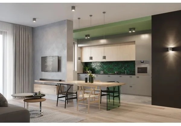 Aplică perete ORBIS 1 1xG9/40W/230V gri