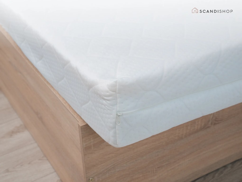 Saltea cu arcuri impachetate individual si fibra de cosos COCO MAXI 20 cm 140x200 cm Protectie saltea: FaRa protectie saltea