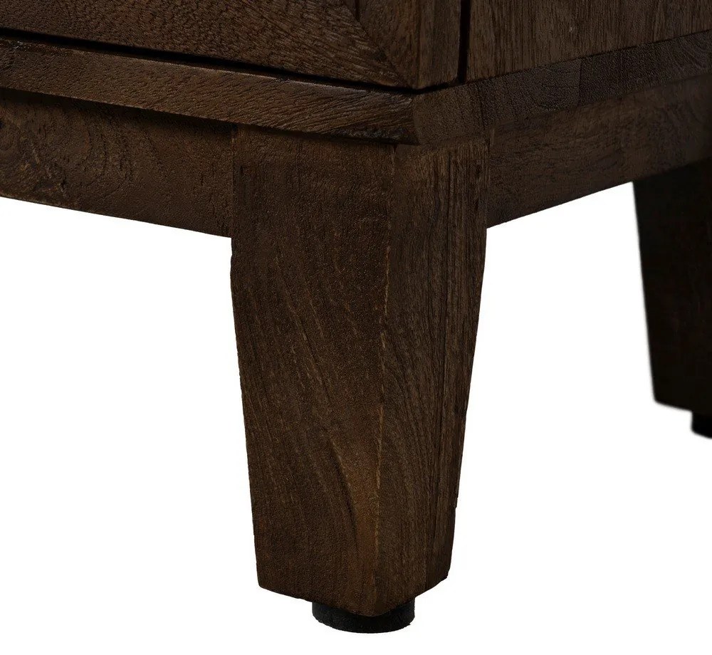 Vitrină maro din lemn de mango 180x87x35 cm Ravi – Ixia