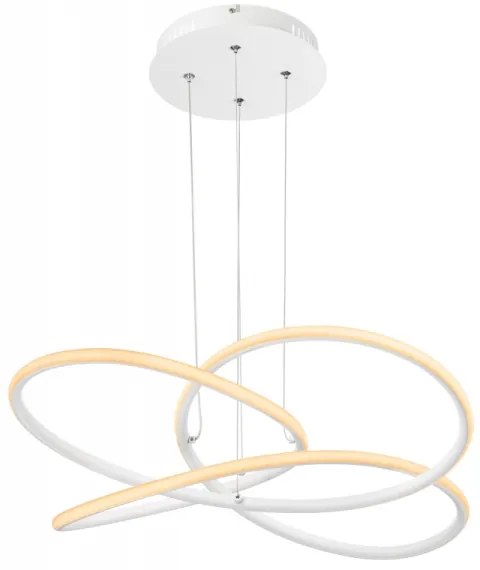 Lustră LED pe cablu Globo 67201WH-30 PANDA LED/30W/230V