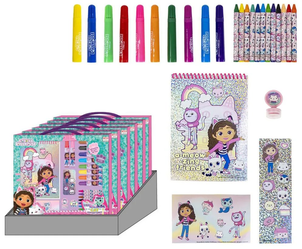 Gabby&#039;s Dollhouse Cat Adventures set de papetărie