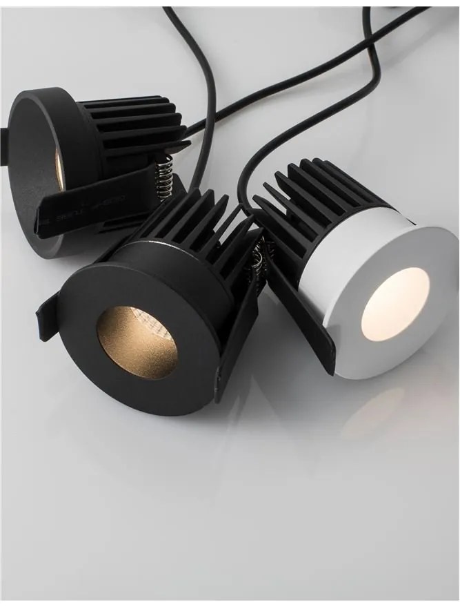 Spot LED incastrabil tavan fals / plafon IP42 PETIT negru