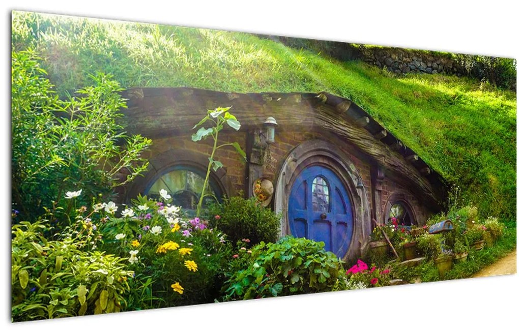 Tablou - Orasul Hobitin (120x50 cm)