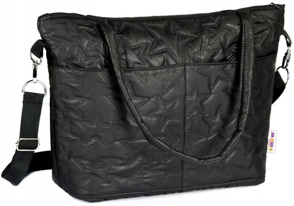 Geanta pentru carucior Stea, Baby Nellys - negru