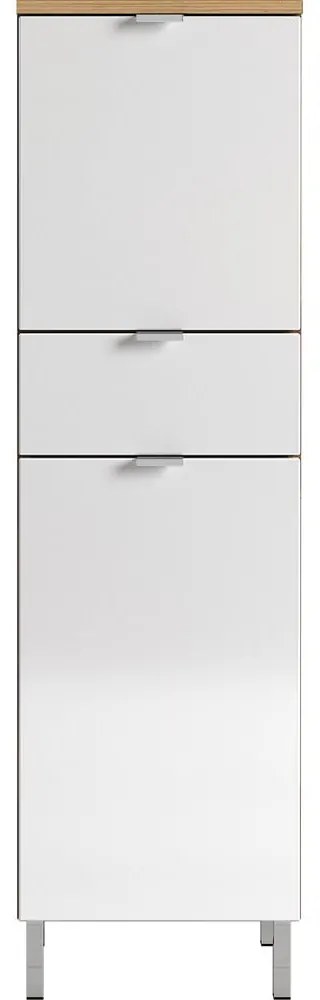 Dulap în decor de stejar Germania Mauresa, înălțime 120 cm, alb