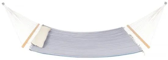 Hamac, poliester, matlasat, cu perna, gri si bej, max 250 kg, 200x140 cm, Springos