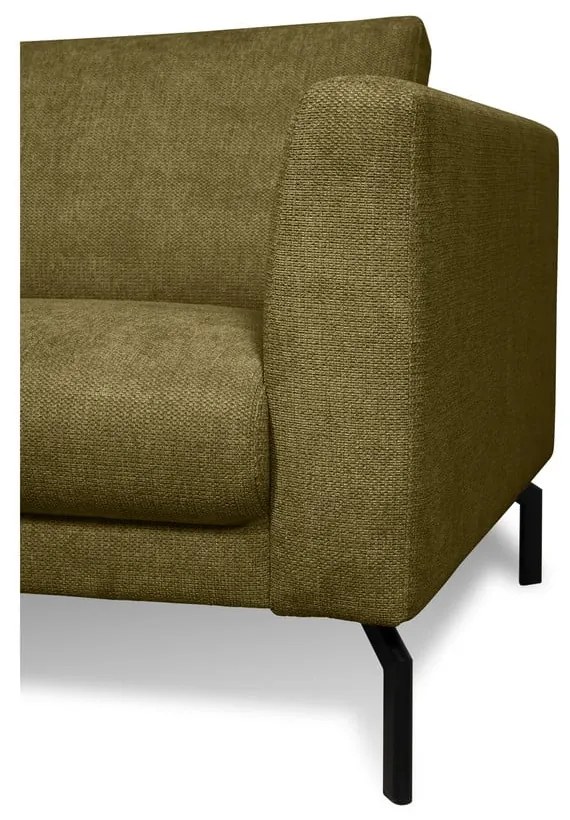 Canapea galben-muștar 216 cm Gomero – Scandic