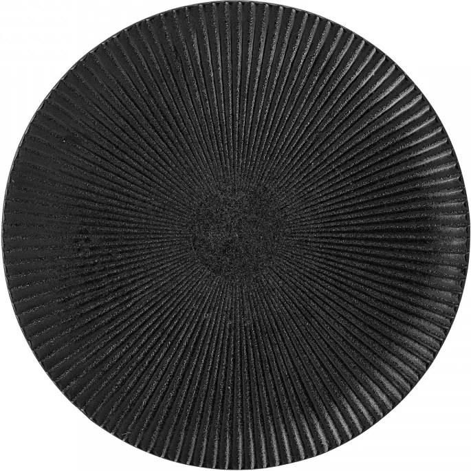 Farfurie neagra din ceramica 18 cm Neri Bloomingville