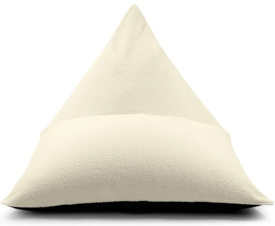 Fotoliu bean bag gri deschis cu tapițerie din țesătură bouclé Razz – SLOWDOWN