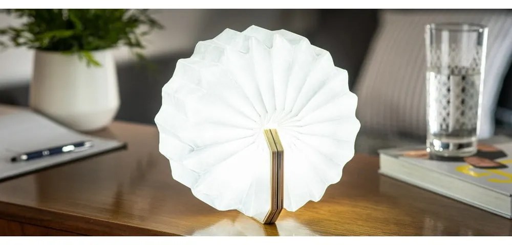 Veioză în culoare naturală LED cu intensitate reglabilă (înălțime 3,5 cm) Accordion – Gingko