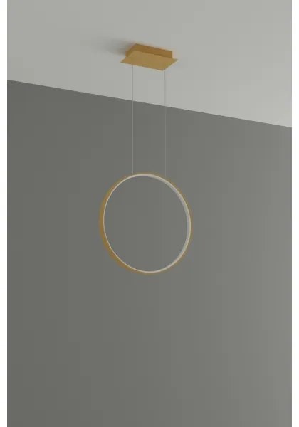 Lustră LED pe cablu RIO LED/30W/230V CRI90 3000K d. 55 cm auriu Thoro TH.220