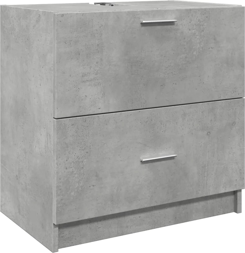 vidaXL Dulap de chiuvetă, gri beton, 59x37x59 cm, lemn prelucrat