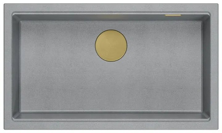 Chiuveta din granit Logan 110 gri metalic