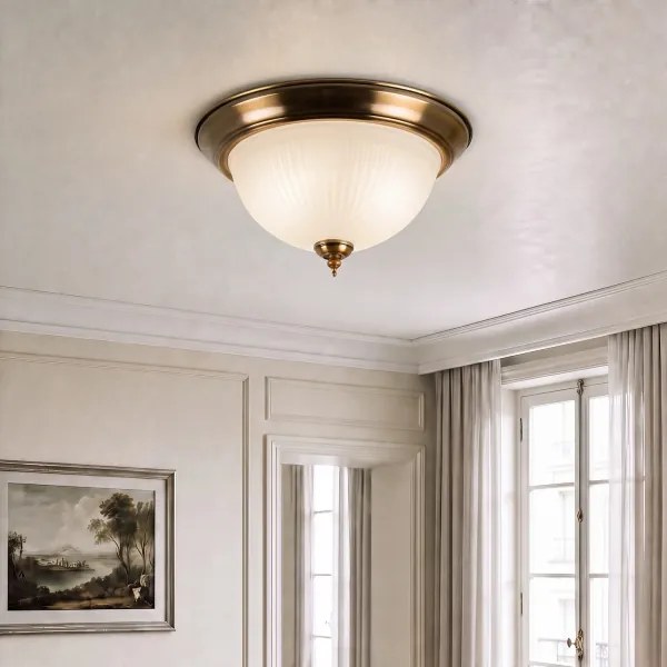 BRILAGI - Plafonieră FRESCO 2xE27/40W/230V Ø 28 cm alamă