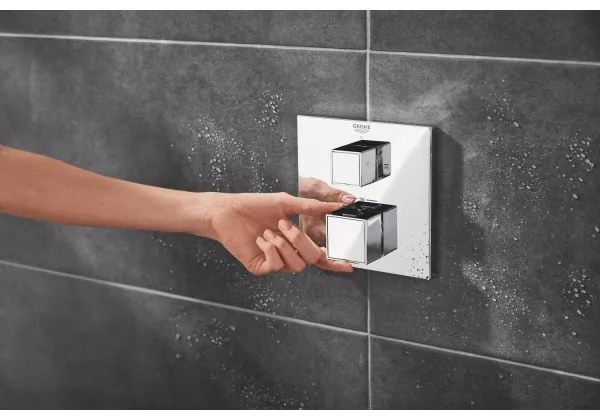GROHE 34879000 - Sistem de duș încorporat PRECISION CUBE 310 × 310 mm, crom