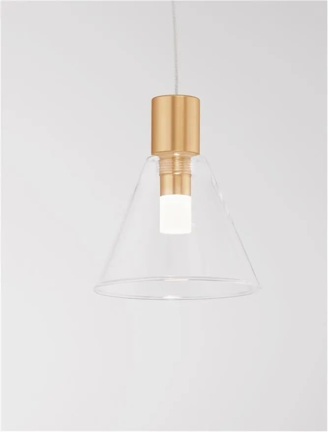 Pendul LED design modern minimalist DOC auriu