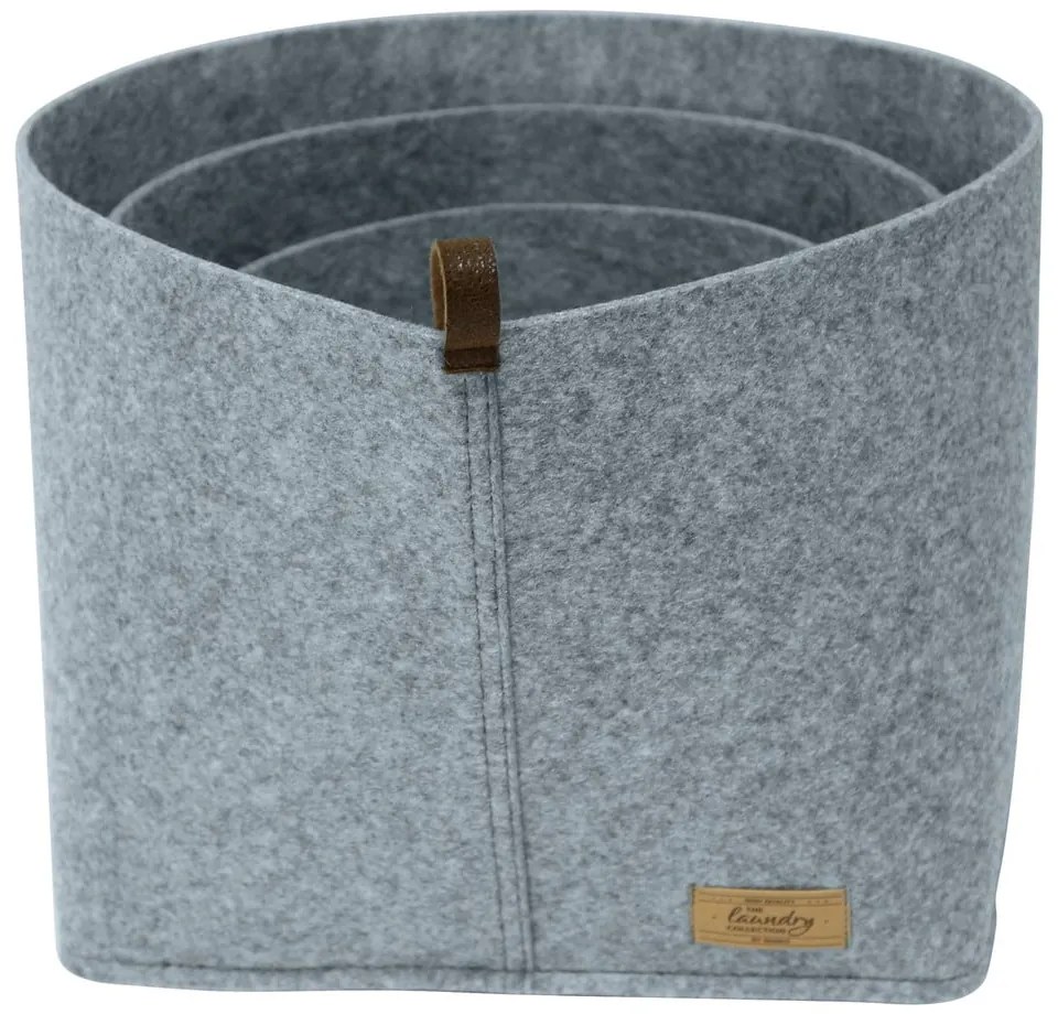 Organizator textil Wenko Felt, 30 x 18 cm, gri