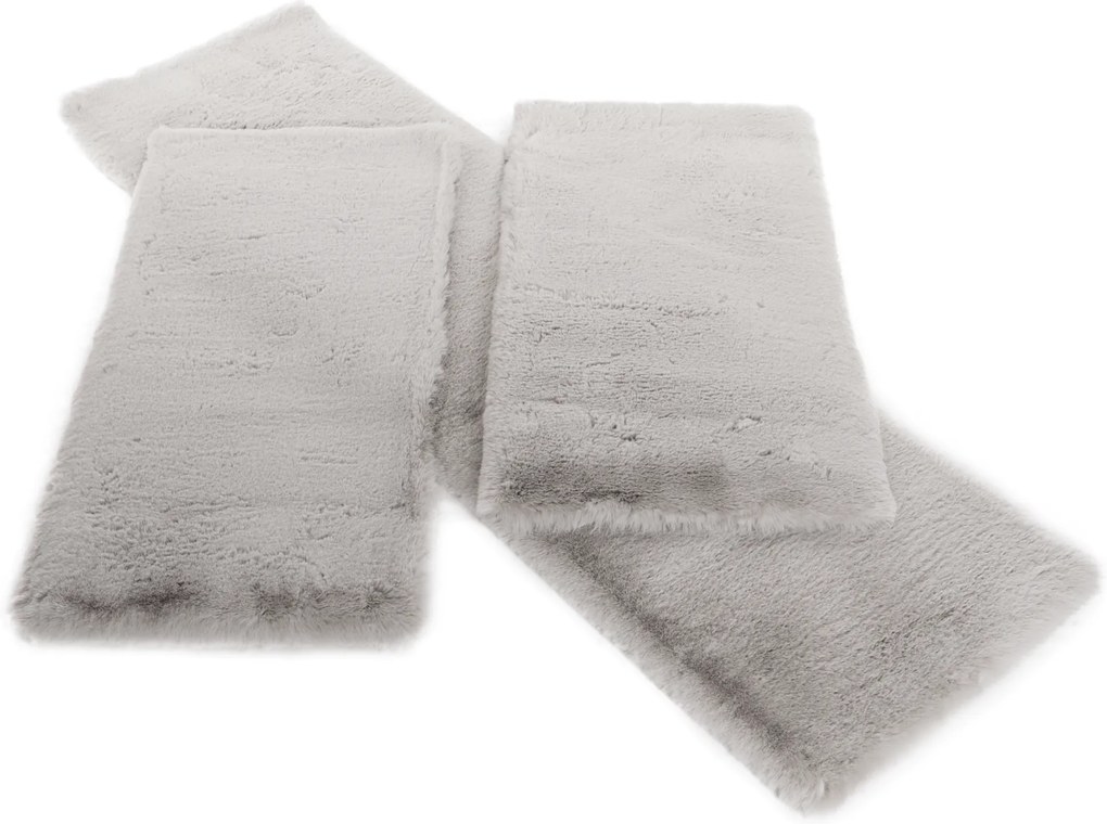 Set de 3 piese, covor de lux, gri, KAMALA LUX TYPE 1