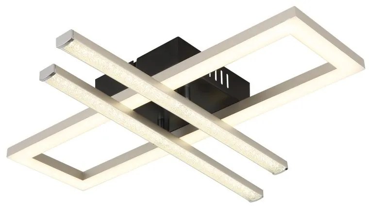 Plafoniera LED design HIGHWAY negru/nickel