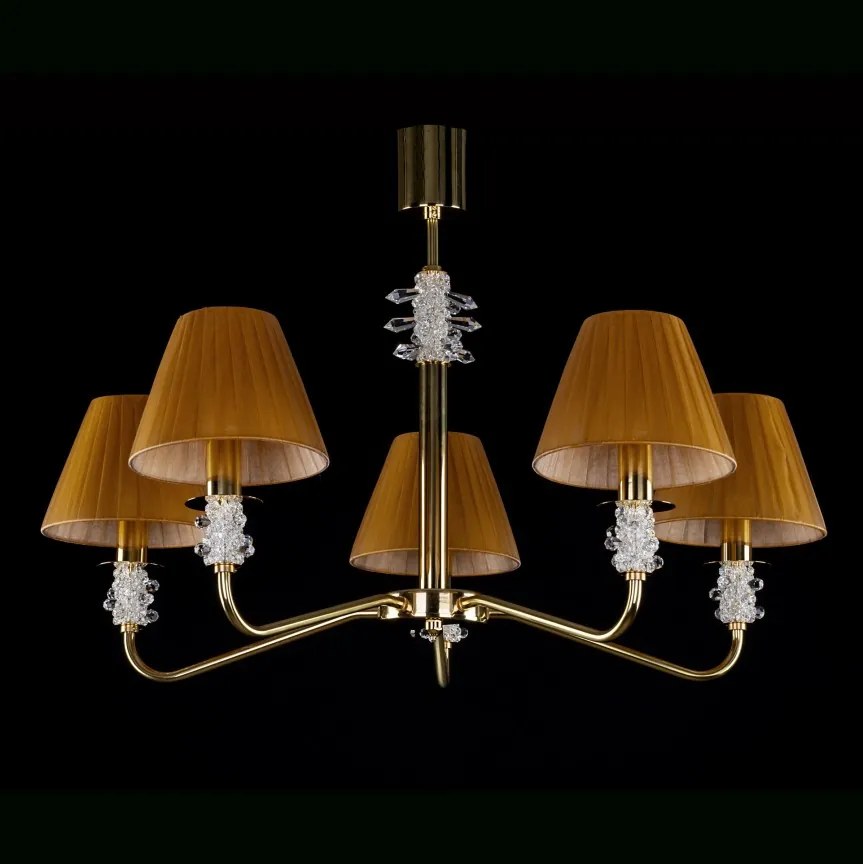 Candelabru 5 brate LUX design modern, Cristal Bohemia Exclusive TRINITY 01-CH